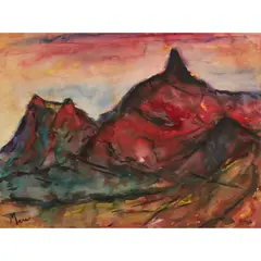 Leslie Marr, STAC POLLIADH, 2006, watercolour