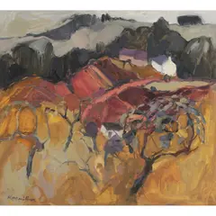 Sheila Macnab MacMillan, JEREMY'S FIELDS, oil on canvas