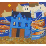 George Birrell, SUNSET, oil on board