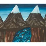 Jack Knox, FIRST SNOW, 1987, acrylic on card