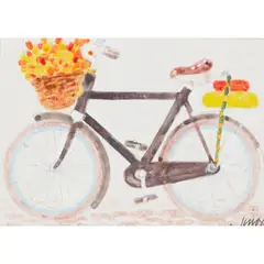 Jack Knox, DUTCH BIKE, gouache on paper