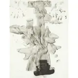 William Johnstone, ABSTRACT (WITH HAND PRINTS), ink and wash