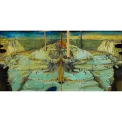 Ian Howard, GOLGOTHA, 2011, Mixed media and oil on conjoined boards