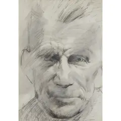 Sam Walsh, STUDY FOR SAMUEL BECKETT, Pencil