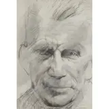 Sam Walsh, STUDY FOR SAMUEL BECKETT, Pencil