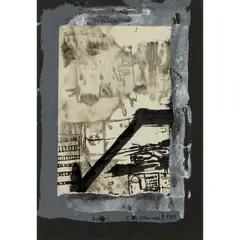 Eduardo Paolozzi, UNTITLED (COLLAGE), 1952, ink and collage