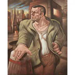 Peter Howson, THE POET, 2002, oil on canvas