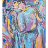 Fionna Carlisle, TOPKAPI, 1987, acrylic on canvas board