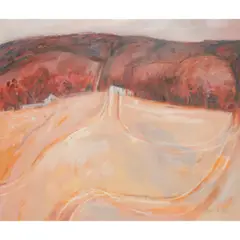Joan Renton, AUTUMN HILLSIDE, oil on canvas