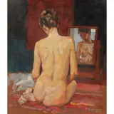 Jack Morrocco, NUDE REFLECTED, 2001, oil on canvas