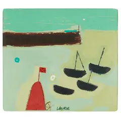 Simon Laurie, SEASIDE, acrylic on board