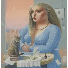 James McNaught, I'LL DO WHATEVER YOU SAY, 1989, gouache on board