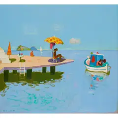 Leon Morrocco, PIER, ITALY, 1999, oil on canvas