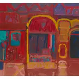 Peter Bourne, ARCADE COLOURS, 1993, acrylic on canvas board