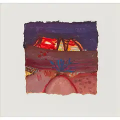 DESERT BLOOM, ARIZONA by Barbara Rae, mixed media on paper, sold Jan 2024