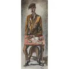 John Byrne, THE LETTER, 2011, watercolour and pencil