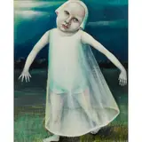 Heather Nevay, NIGHT FALLS FAST, acrylic on panel
