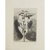 Graham Sutherland, STANDING FORM (SUTHERLAND SKETCHBOOK), (TASSI 138), 1973, Etching and aquatint, H.C.