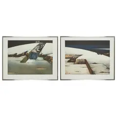 TWO PRINTS FROM THE 'HORIZONTE' SERIES - 1973/74 by Kunito Nagaoka, Etching and aquatint, 18/35, sold Jan 2024