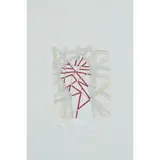Paul Neagu, FIST CITY, 1981, Screenprint with hand-colouring, A/P