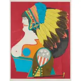 Richard Lindner, MISS AMERICAN INDIAN – 1971