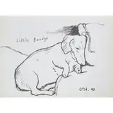 David Hockney, LITTLE BOODGE, 1993, Off-set lithograph, published by 1853 Gallery, Salts Mill, Saltaire, Yorkshire
