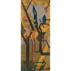 Edith Lawrence, THE ORCHARD, Linocut, ed. 50