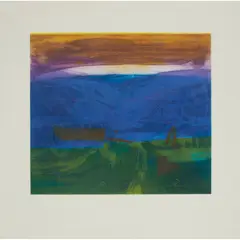 SEAFIELD by Barbara Rae, Etching and aquatint, 10/15, sold Jan 2024