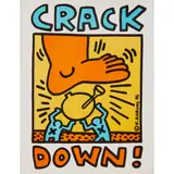 Keith Haring, CRACK DOWN, 1986, Off-set lithograph