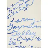 Cy Twombly, NOTES FROM SALALAH, 2008, Screenprint, printed on the occasion of the artist's exhibition at Gagosian Gallery, Rome
