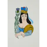 Alasdair Gray, BELLA CALEDONIA, 2019, Screenprint, Artist's Proof, aside from the edition of 60