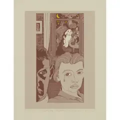 Alasdair Gray, THE WHITE DOG, 2003, Screenprint, 58/125