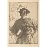 Gerald Brockhurst, THE MIRROR, Etching