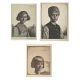 Gerald Brockhurst, THREE ETCHINGS: FABIAN (THE IDEAL HEAD); CASPER - 1933; FABIAN; CLYTIE, Etching