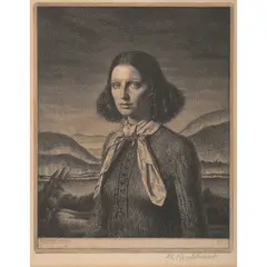 Gerald Brockhurst, DORETTE, 1932, Etching