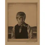 Gerald Brockhurst, AMBERLEY BOY, NO. 2, 1928, Etching