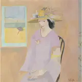 Brenda Lenaghan, HAT FOR EATING BOUILLABAISE, oil on board