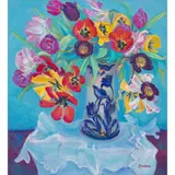 Josephine Graham, JUG OF TULIPS, oil on canvas
