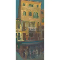 William Birnie, THE WHITE BALCONY, oil on board