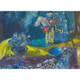 Mary Nicol Neill Armour, STILL LIFE WITH YELLOWS AND BLUES - '59