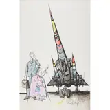 Ronald Searle, LEASING: 1, 1981, ink, watercolour and bodycolour