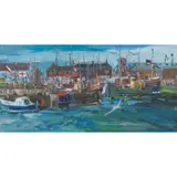 James Harrigan, GIRVAN HARBOUR, oil on board