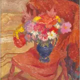 Moira Beaty, PINK CHAIR, oil on board