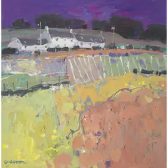Charles Anderson, BAROCHAN CROSS FARM NEAR HOUSTON, RENFREWSHIRE, acrylic on board