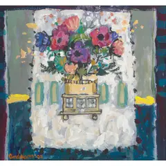 Charles Anderson, ANEMONES, 2002, acrylic on board