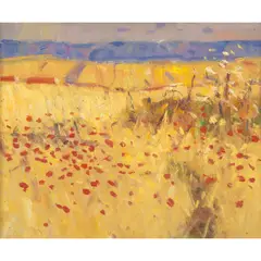 George Devlin, FIELD IN THE EAST NEUK, oil on canvas