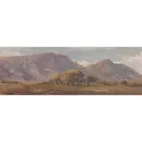 Edward Henry Holder, SOUTH AFRICAN PANORAMA, oil on board