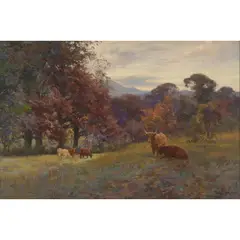Joe Milne, AUTUMN FIELD, oil on canvas