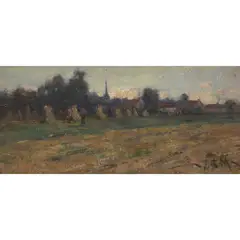 John Reid Murray, CALMPTHOUT, BORDERS OF HOLLAND, oil on board