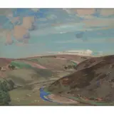 John Campbell Mitchell, THE VALLEY, oil on board